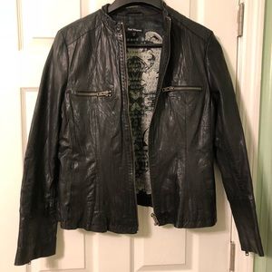 Leather jacket - size medium